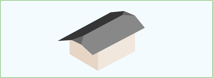 屋根の 形 と 種類 をイラストで説明 工事前に知っておきたい情報