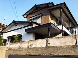福岡市 - 築31年以上2階戸建てのモルタル外壁塗装【No.71】