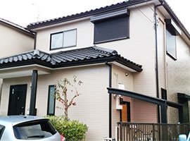 流山市 - 築16年延坪40坪2階戸建てのサイディング外壁塗装【No.83】