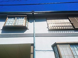 武蔵野市 - 築25年30坪2階戸建ての雨樋補修【No.151】