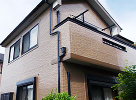 新座市 - 築14年建坪30坪床面積90平米の外壁塗装・屋根塗装【No.174】