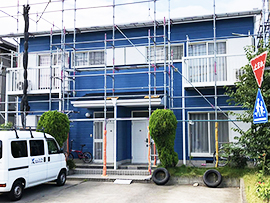 磐田市 - 2階建てアパート初めての外壁塗装【No.196】