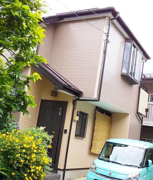 所沢市 -築18年建坪35坪2階戸建てサイディング外壁・コロニアル屋根塗装工事【No.298】