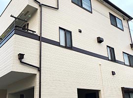 川口市 -築13~14年3階一戸建て初めてのサイディング外壁・屋根塗装工事【No.310】
